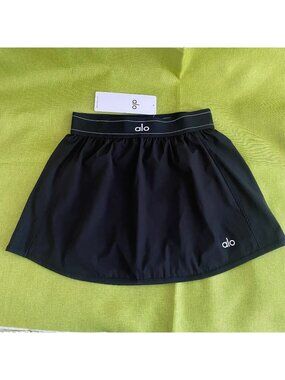 ALO YOGA Tennis Skirt Black